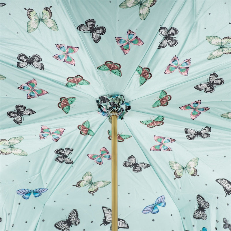 Umbrella with Butterflies and Bamboo - Umbrella