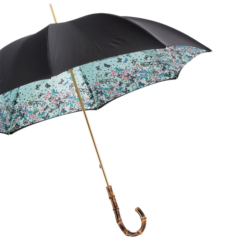 Umbrella with Butterflies and Bamboo - Umbrella