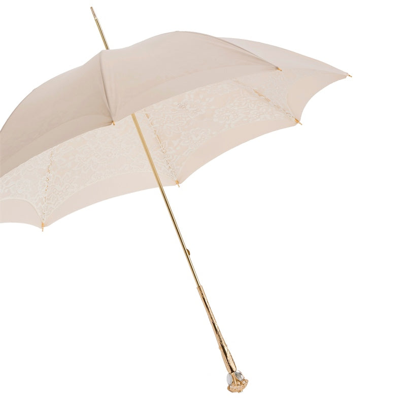 Very Elegant Ecru Parasol Double Cloth - Umbrella