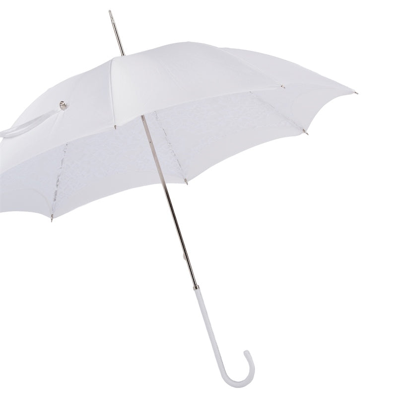 White Wedding Umbrella with Lace - Umbrella