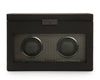 AXIS DOUBLE WATCH WINDER WITH STORAGE Powder coated