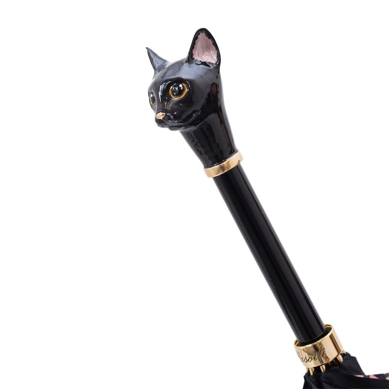 Zwarte kattenparaplu en dierenprint - Paraplu