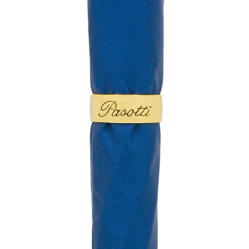 Blue Umbrella with Gold Lion Handle - Umbrella