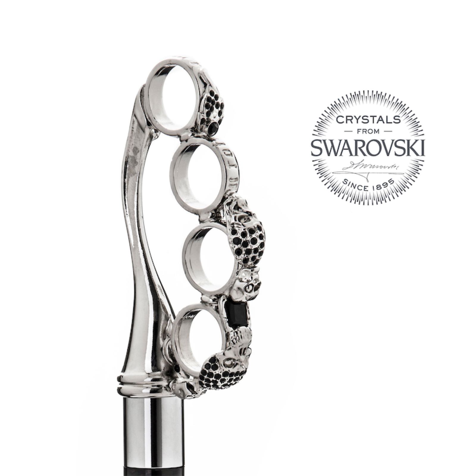 Brass Knuckle Cane with Swarovski® Crystals - Canes