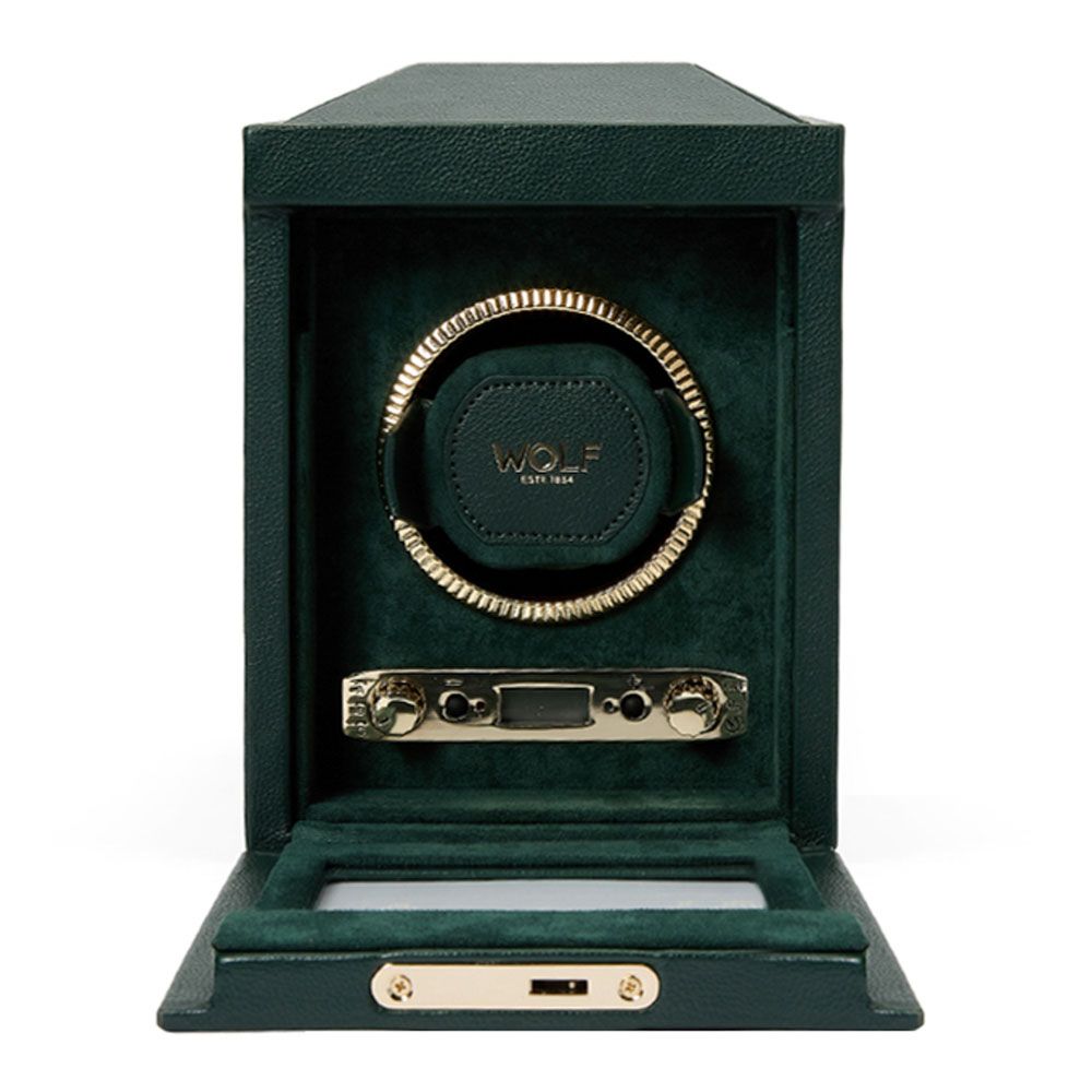 British Racing Enkele Watchopwinder GROEN - GROEN
