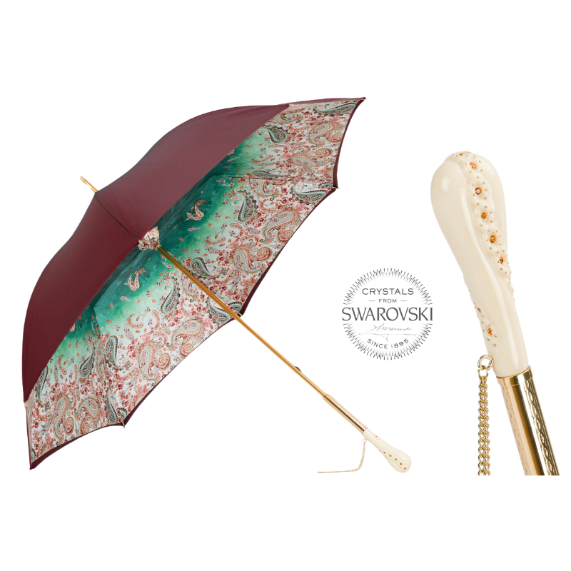 Bourgondië Paisley Paraplu - Paraplu