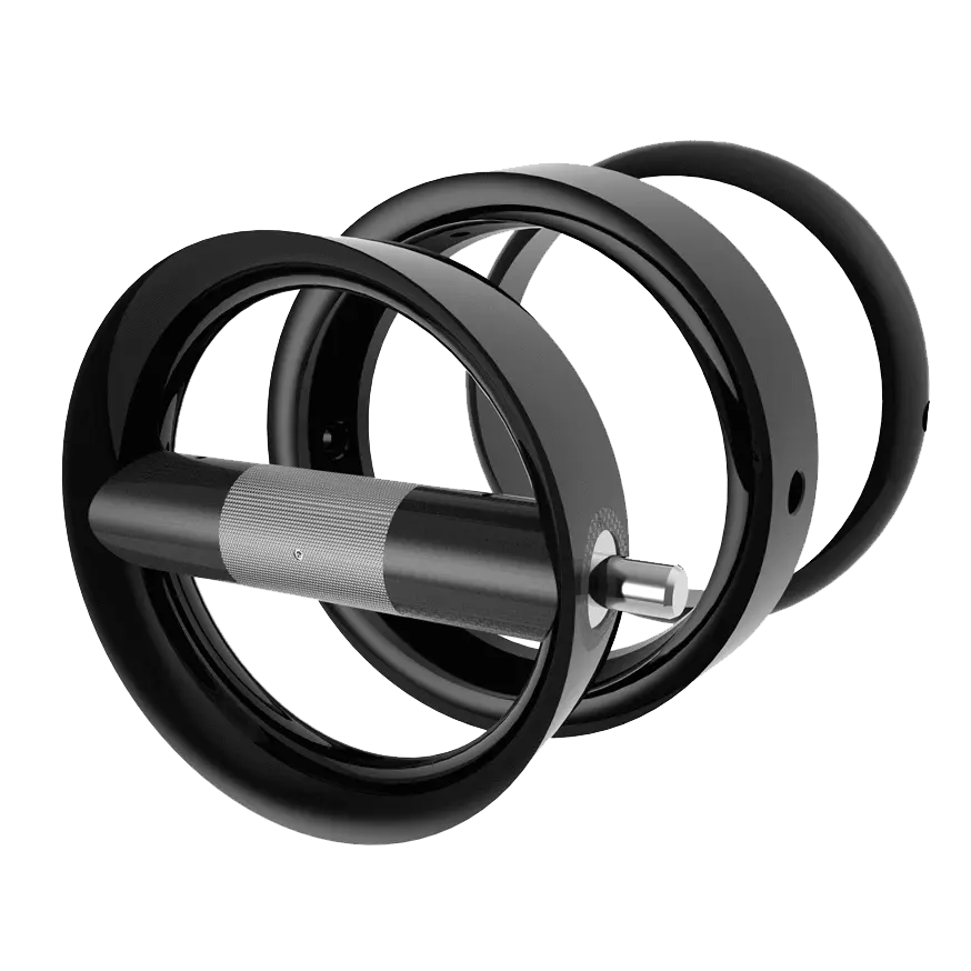 Het innovatieve modulaire ontwerp weegt dumbbells