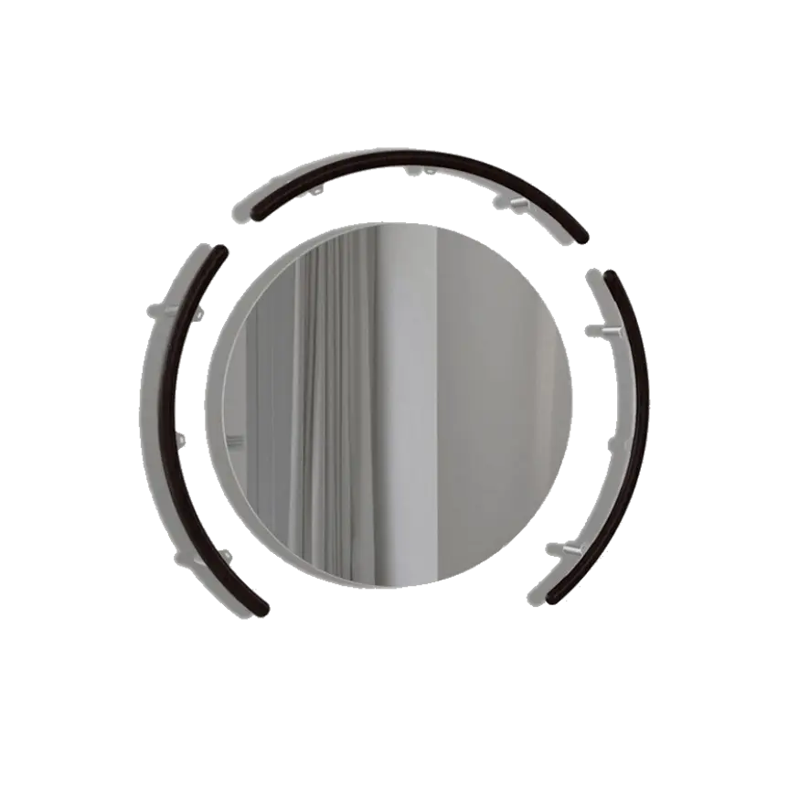 Ciclotte Wallbar Een sculptuurspiegel om workouts aan de muur uit te voeren