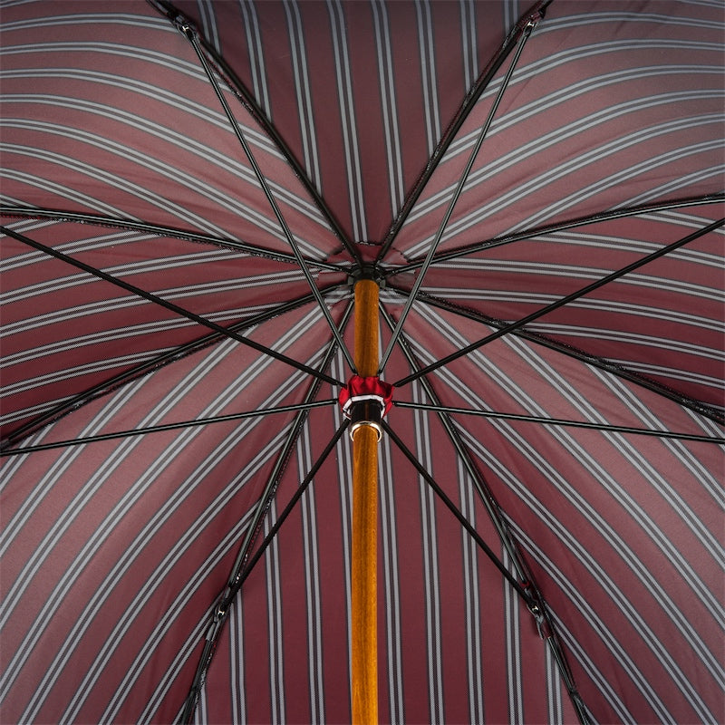 Classic Striped Umbrella Bamboo Handle - Umbrella