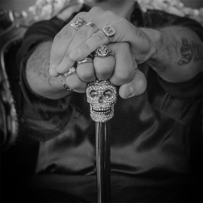 Clear Swarovski® Skull Cane - Canes