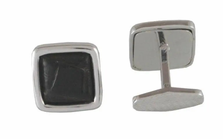 Manchetknopen in massief wit goud 18kt