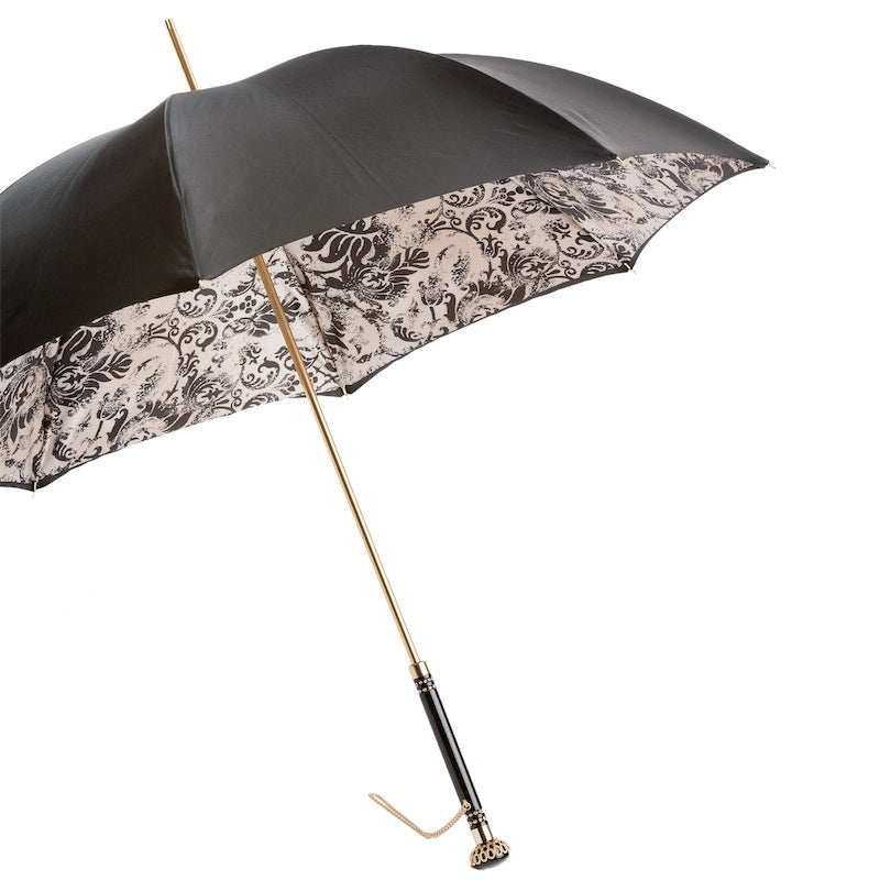 Floral Doodles Umbrella with Leaves Double Cloth - Umbrella