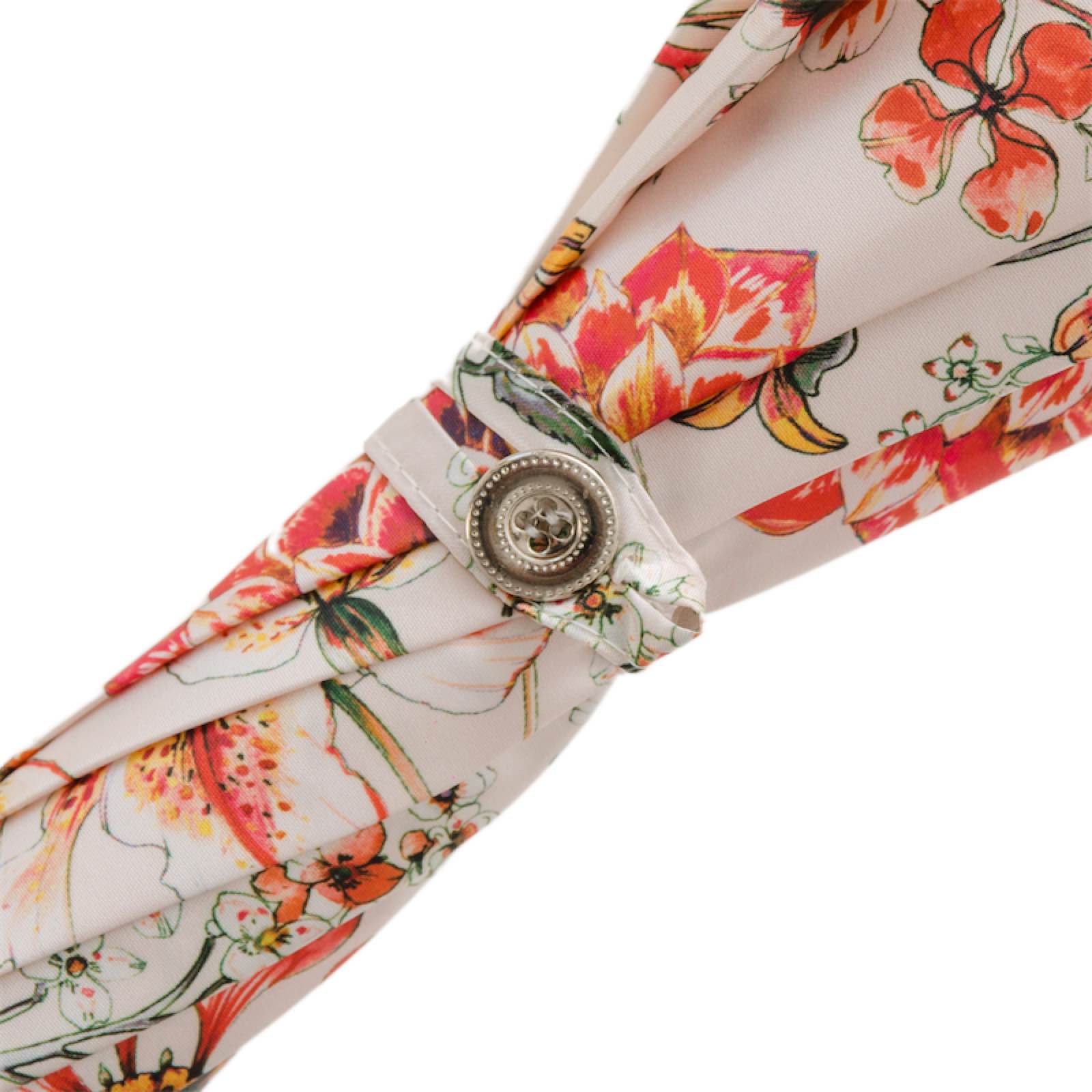 Flowered Parasol with Whangee Handle - Umbrella