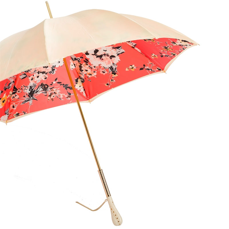 Flowered Vintage Umbrella Double Cloth - Umbrella