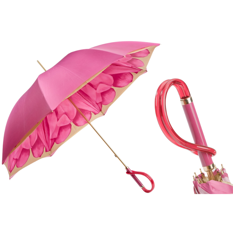 Fuchsia Dahlia Paraplu Dubbel Doek - Paraplu