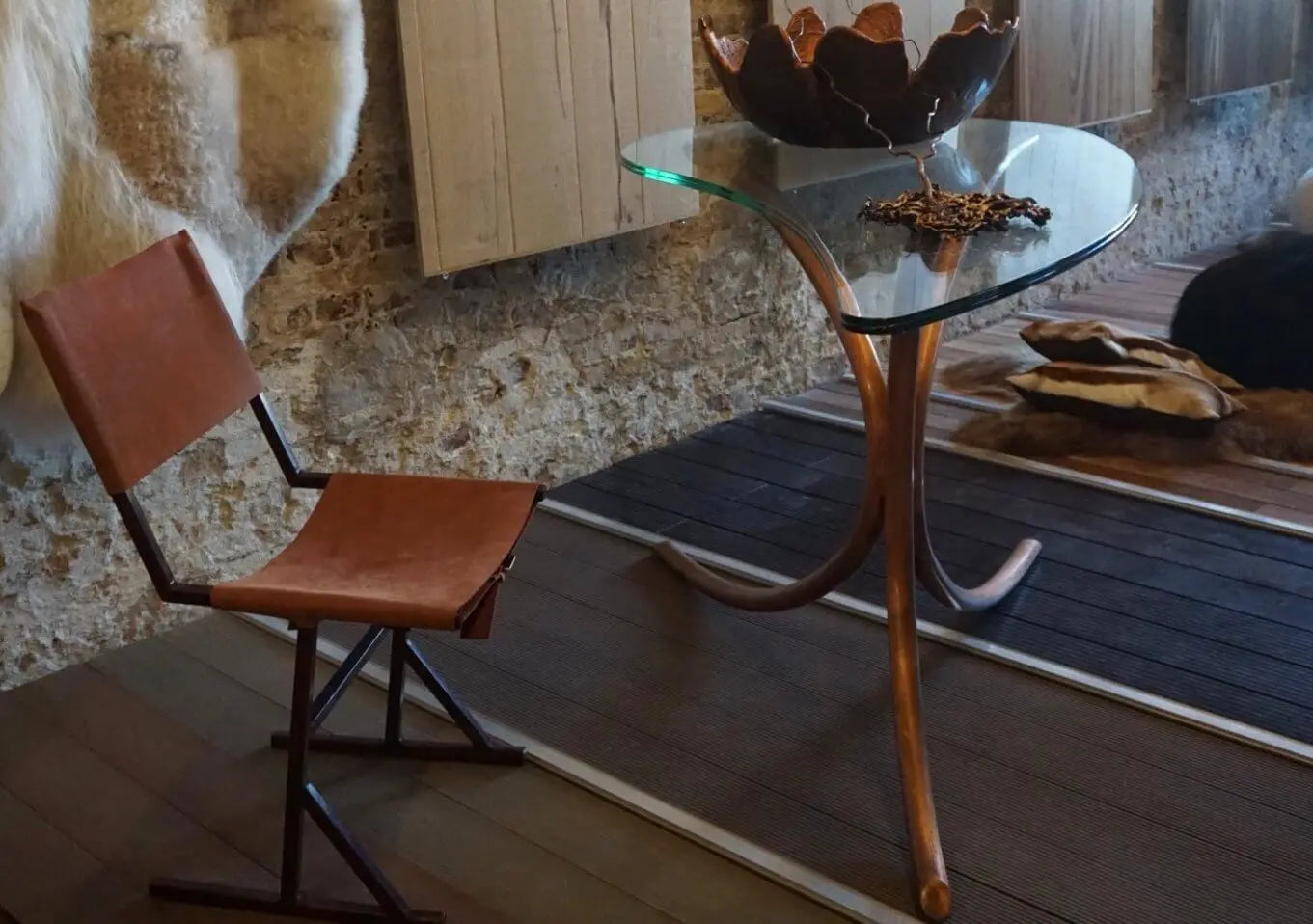 Glazen Design Tafel met hoogwaardig gelaagd en gehard 18 mm dik glas