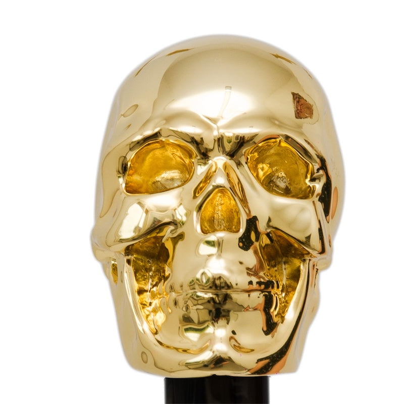 Gold Skull Cane - Canes