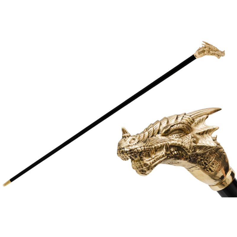 Golden Dragon Cane - Canes