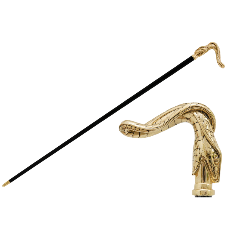 Golden Snake Cane - Canes