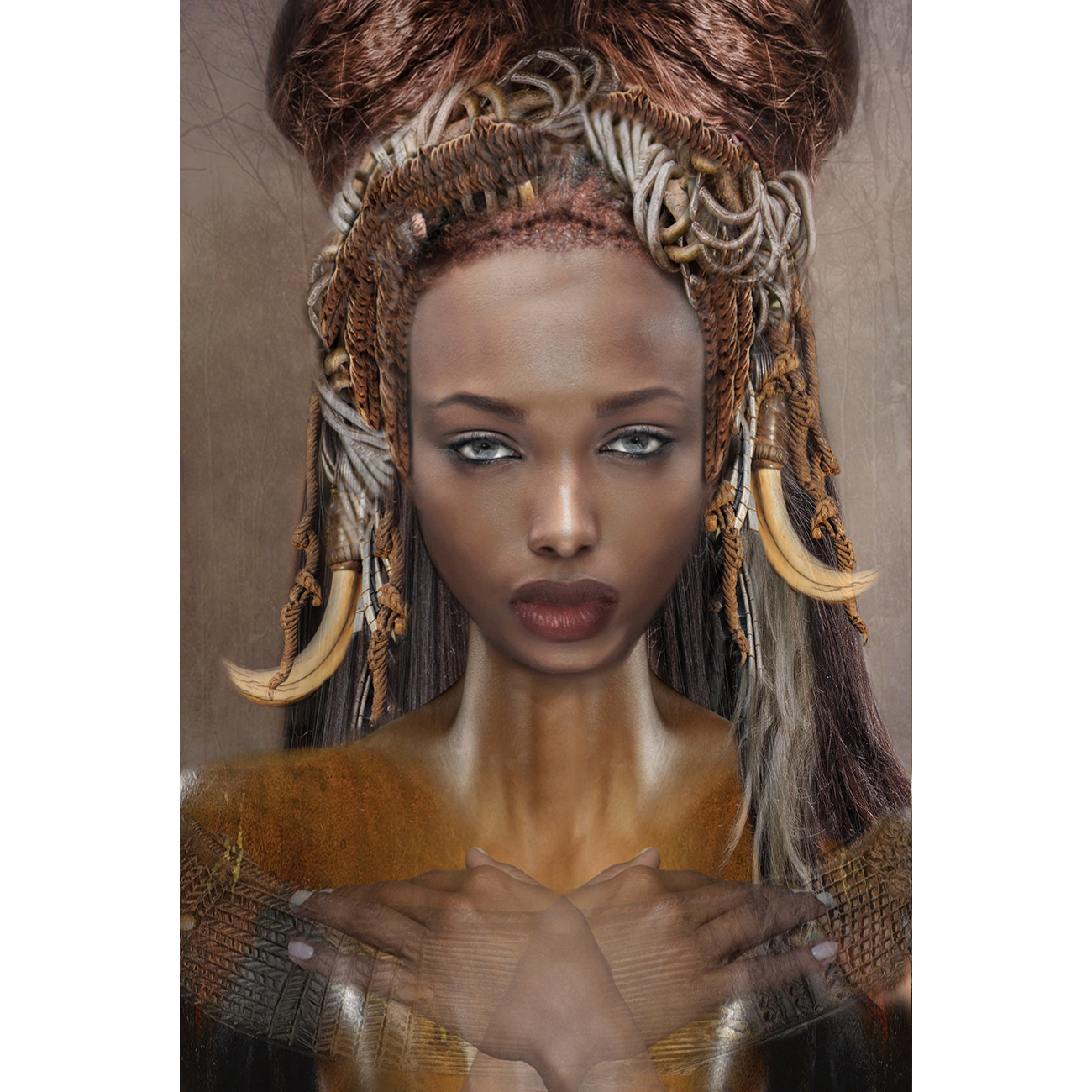 Wall Print Art Nefertiti by Goddesses Series high end design home Decor