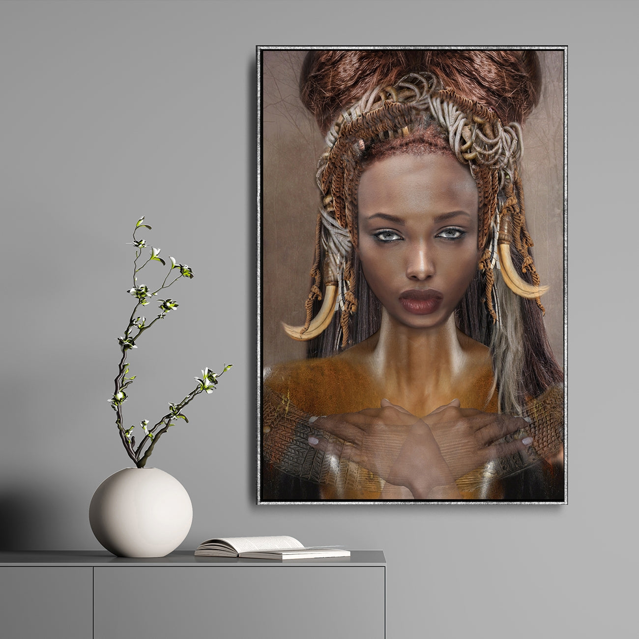 Wall Print Art Nefertiti by Goddesses Series high end design home Décor