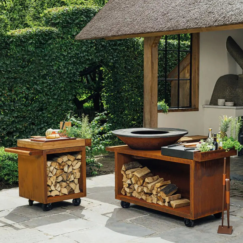 OFYR GRILL Island Corten 100 PRO Keramiek Donkergrijs