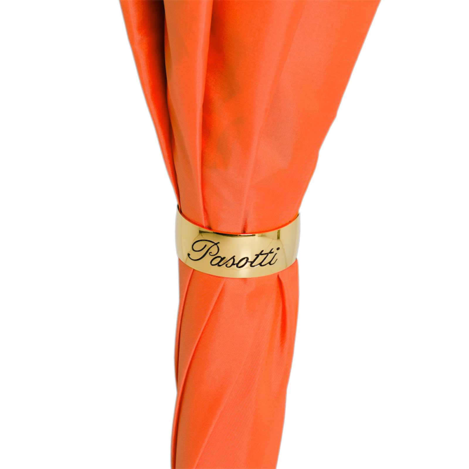 Oranje paraplu met bloemen - Paraplu