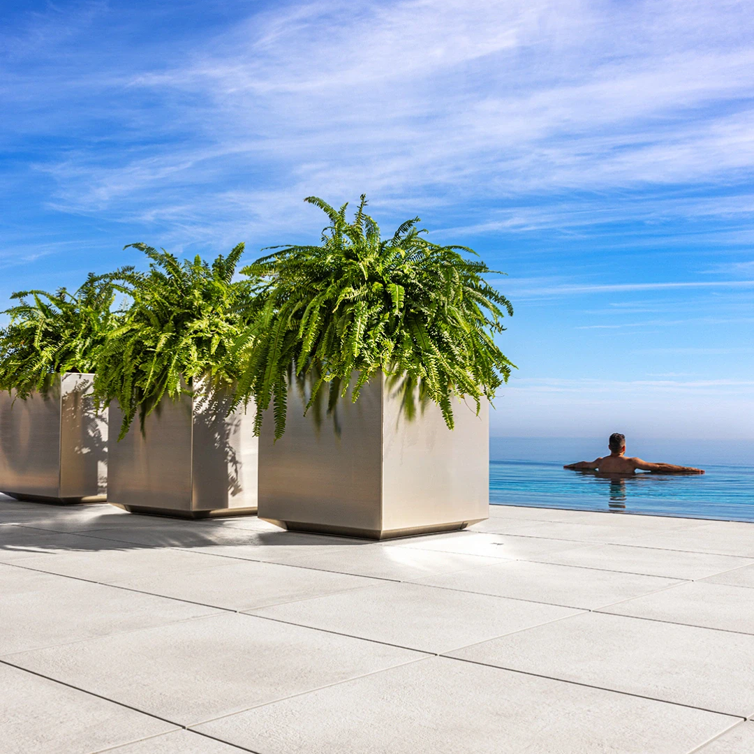 Outdoor Planters Kubik Steel