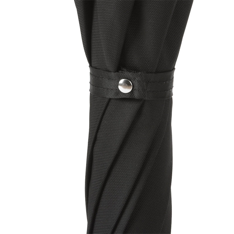 Oxford Black Umbrella with Bamboo Handle - Umbrella