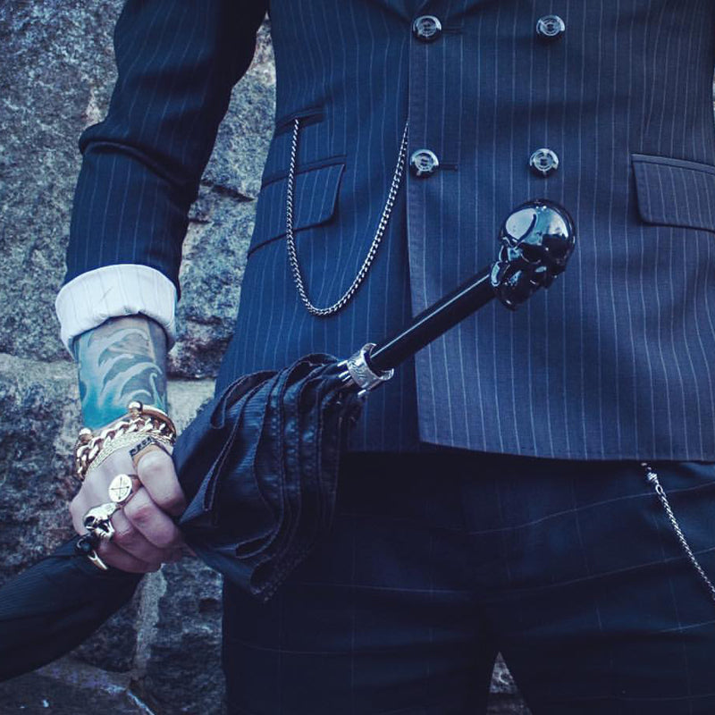 Zwarte Schedel Paraplu - Paraplu