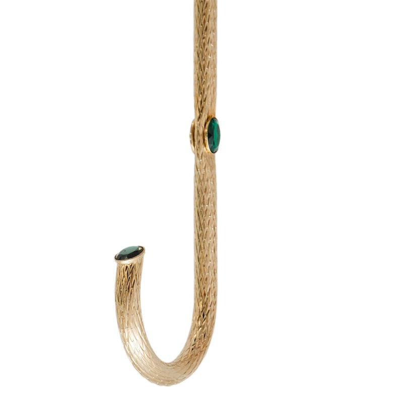 Zwarte paraplu met pauw binnenkant dubbele doek - Paraplu