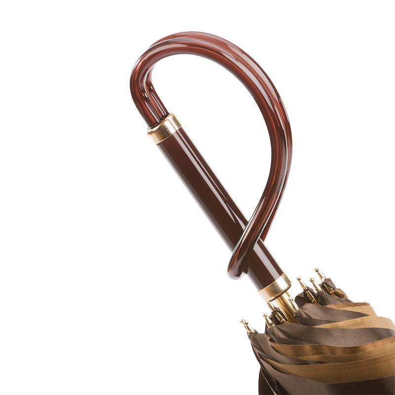 Brown Dahlia Umbrella Double Cloth - Umbrella