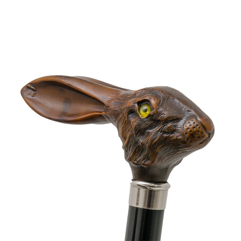 Bruine paraplu met konijnenhandvat - Paraplu