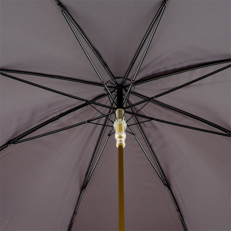 Burgundy Umbrella with Golden Dog - Umbrella