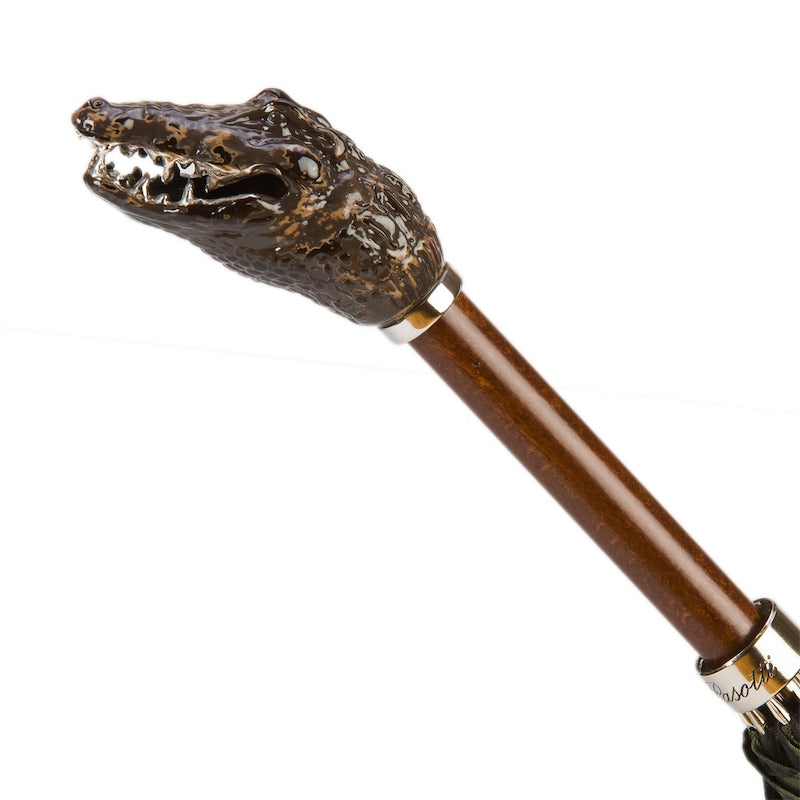 Camouflage paraplu met krokodillen handvat - Paraplu