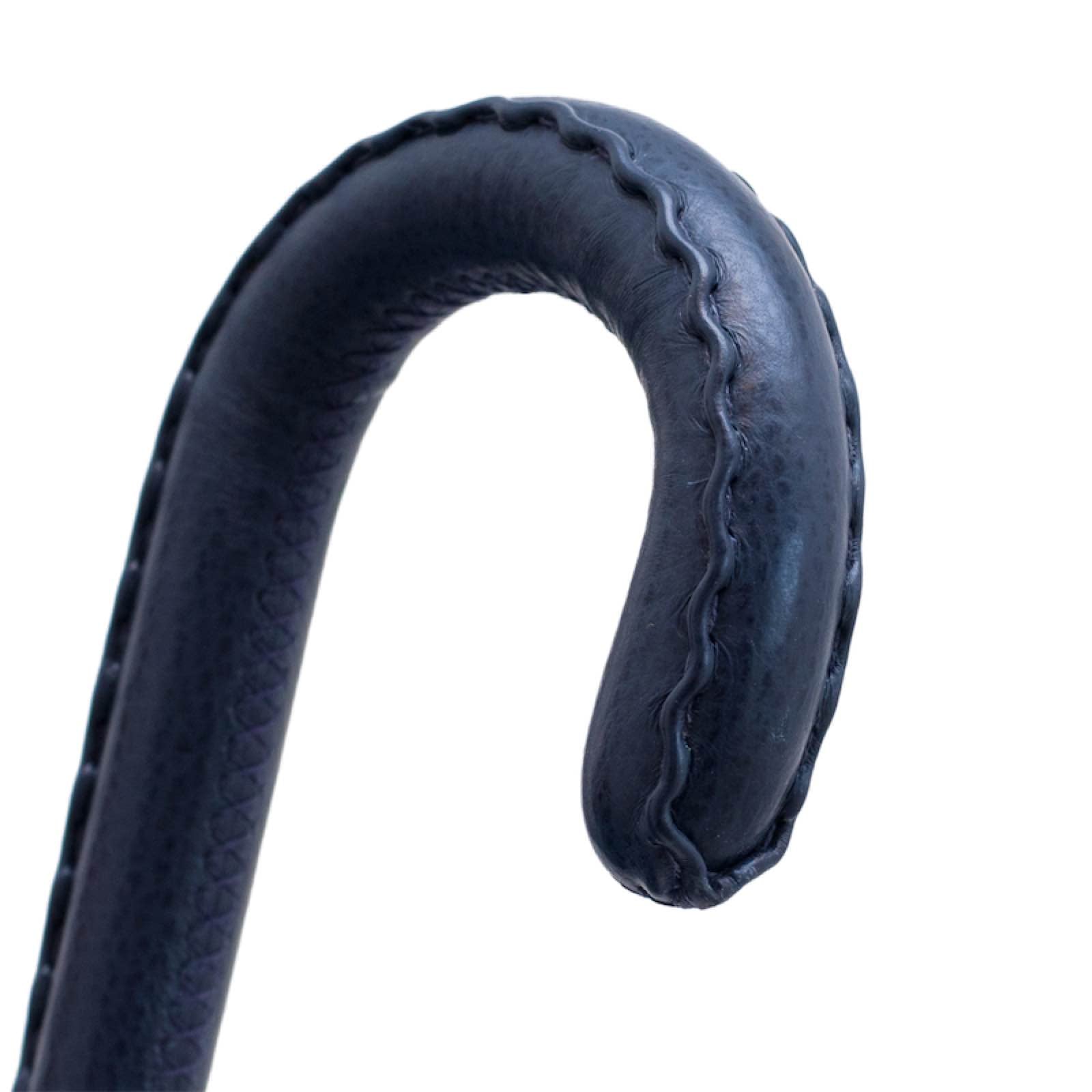 Klassieke paraplu met marineblauwe leren handgreep - Paraplu