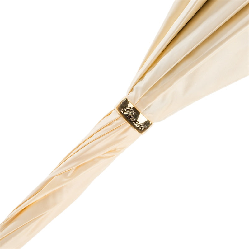 Crèmewitte luipaardprint paraplu met dubbele stof - Paraplu