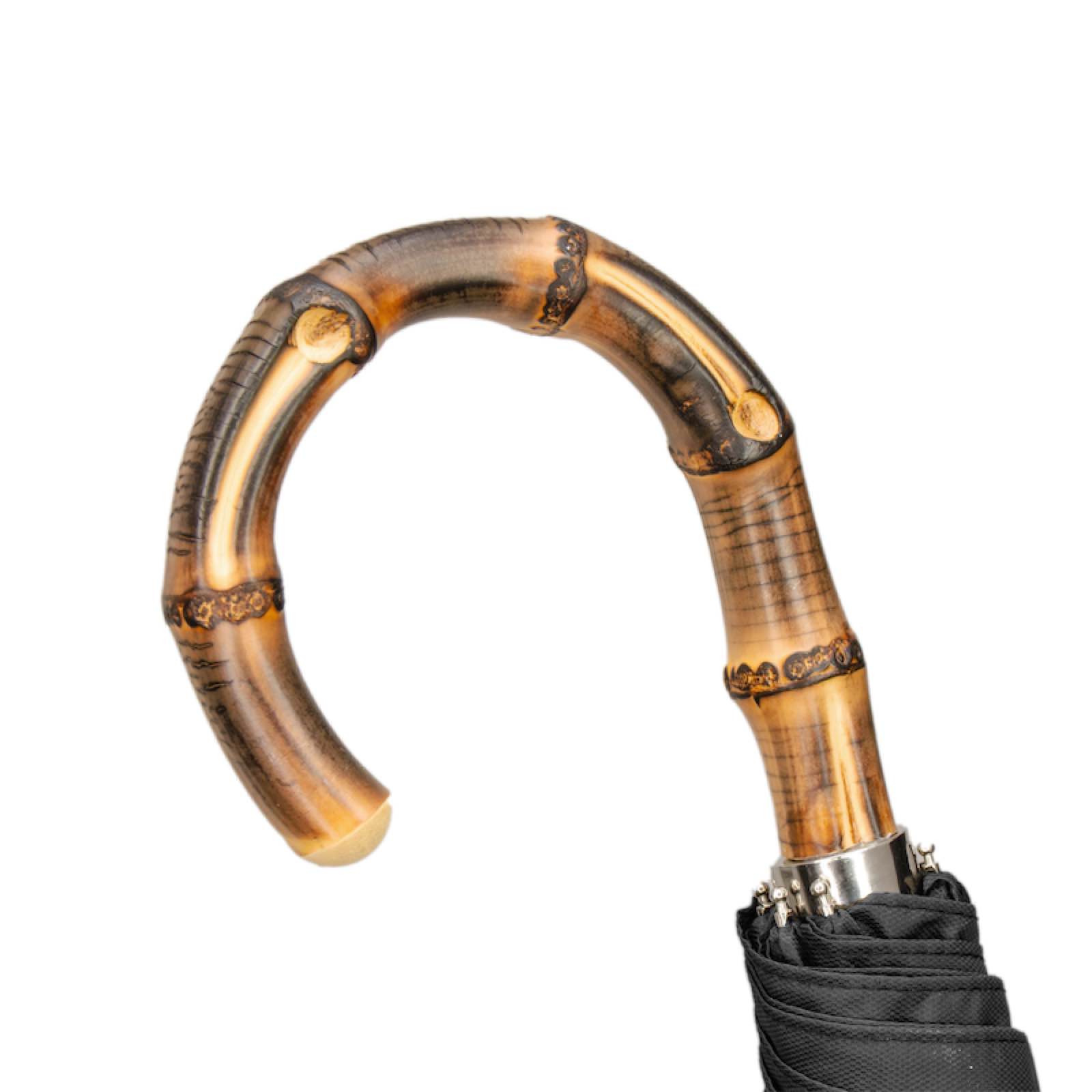 Opvouwbare zwarte paraplu en Whangee-handvat - Paraplu