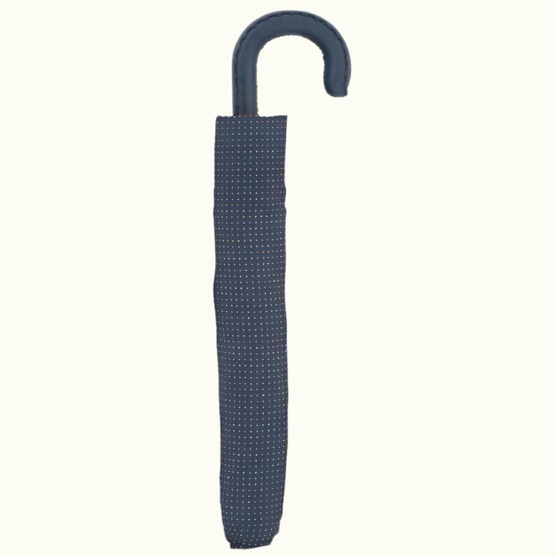 Opvouwbare paraplu met leren handvat - Paraplu