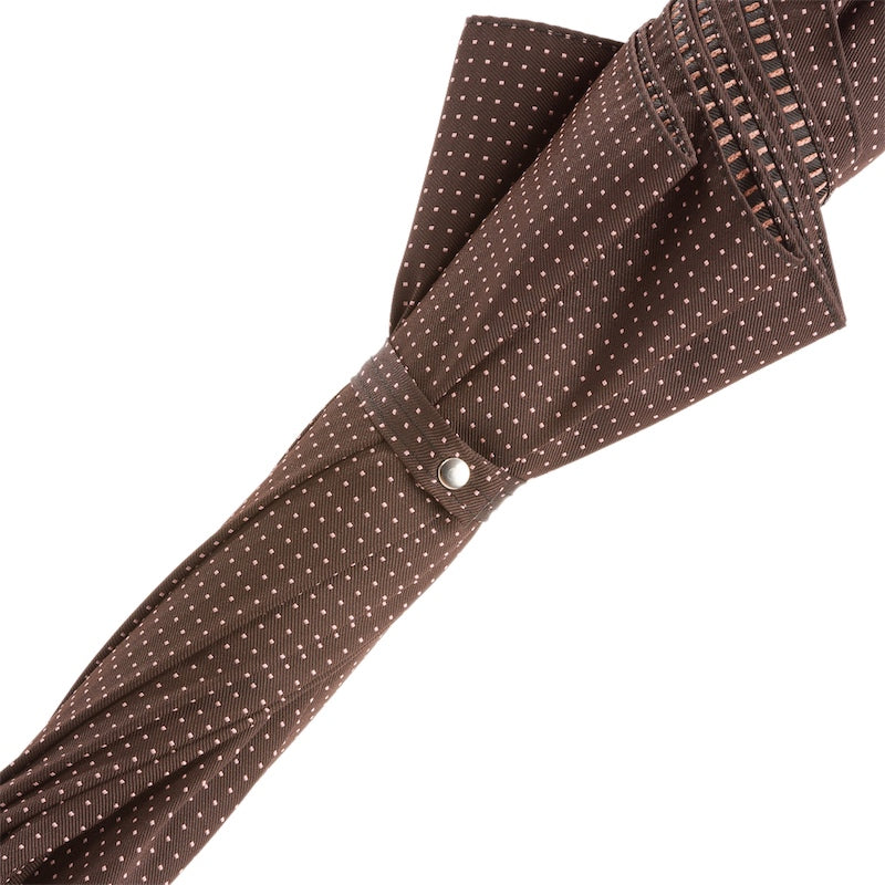 Gentleman Paraplu met Bruine Leren Handvat - Paraplu