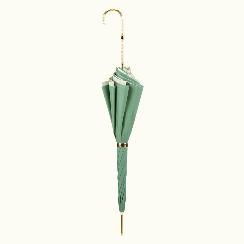 Groene en roze rozen paraplu dubbele doek - paraplu