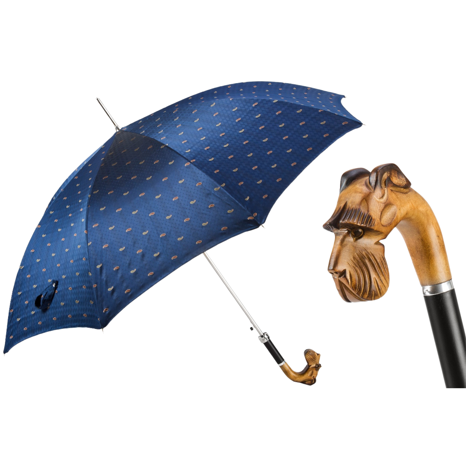 Hand Carved Schnauzer Umbrella - Umbrella