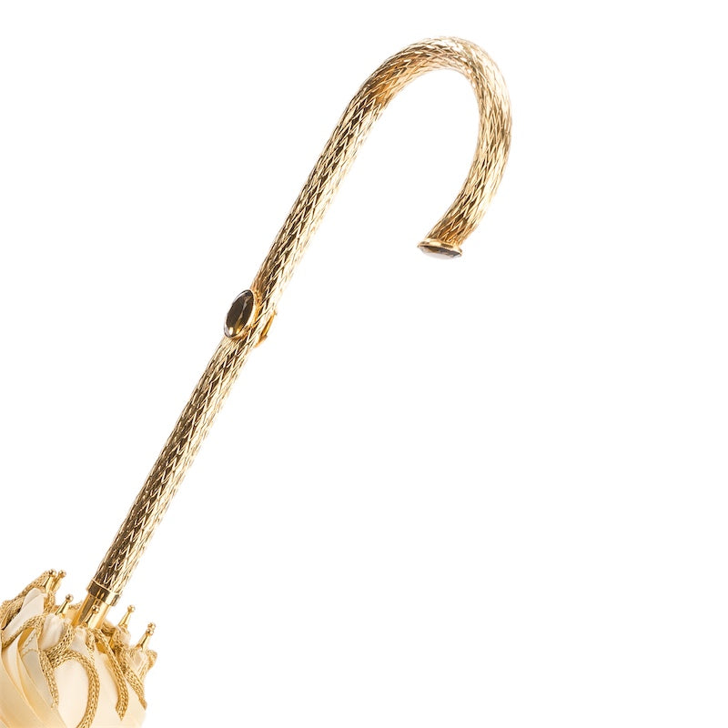 Ivoren versierde paraplu voor vrouwen (paraplu op de homepage)