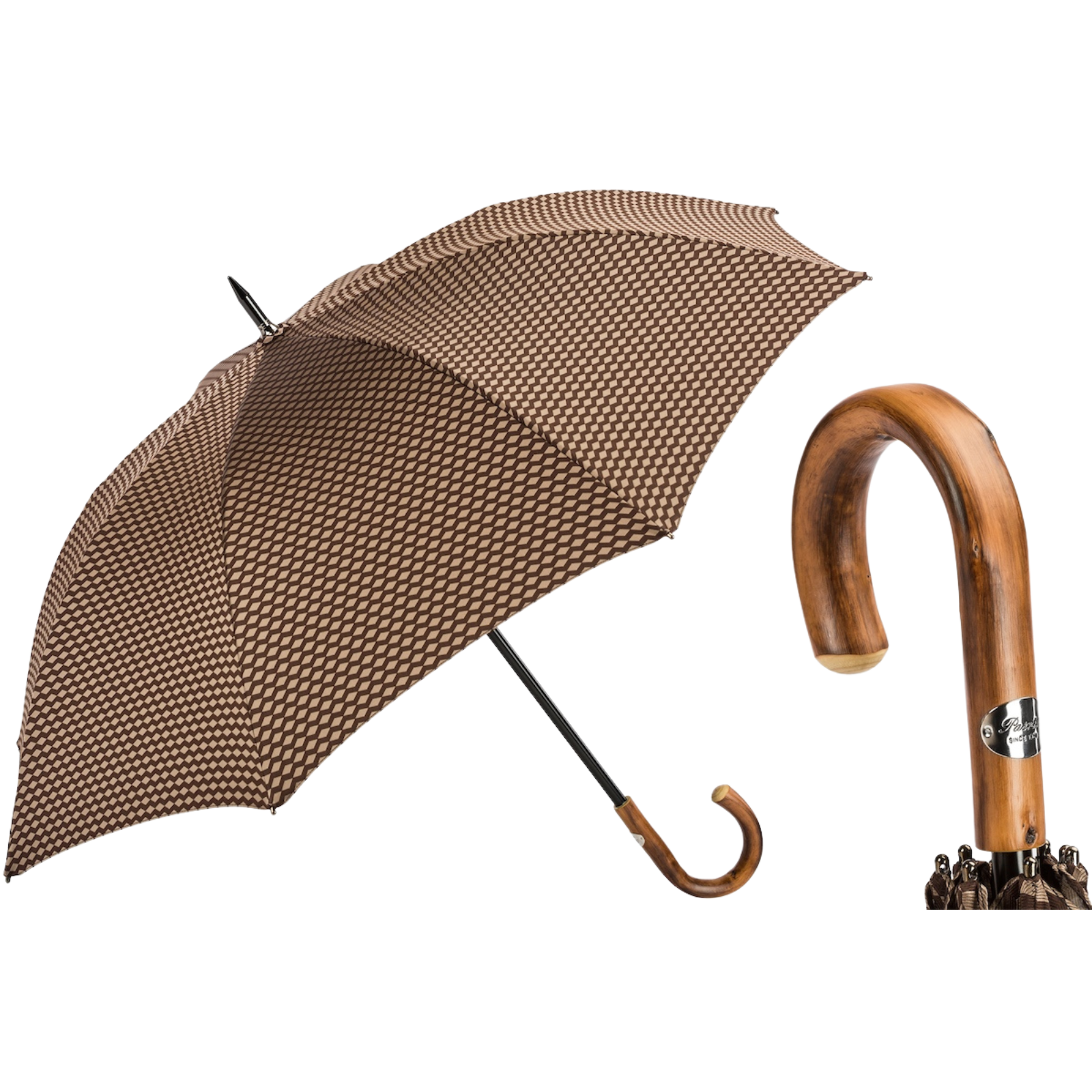 Jacquard Paraplu met Geometrisch Ontwerp - Paraplu