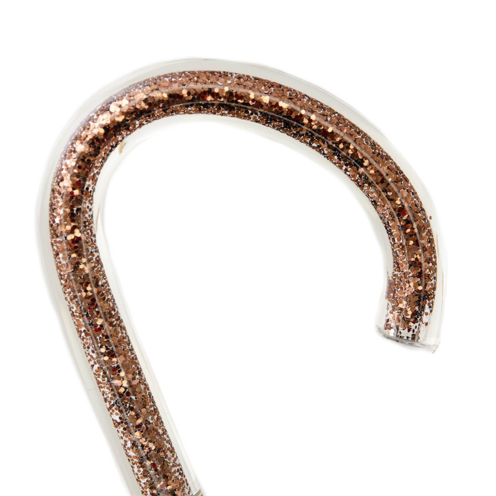 Khaki Paraplu met Bloemen en Glitter - Paraplu