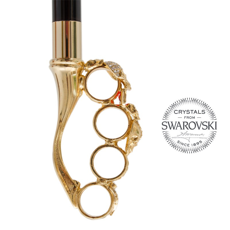 Knuckleduster Paraplu met Rode Dierenprint - Paraplu