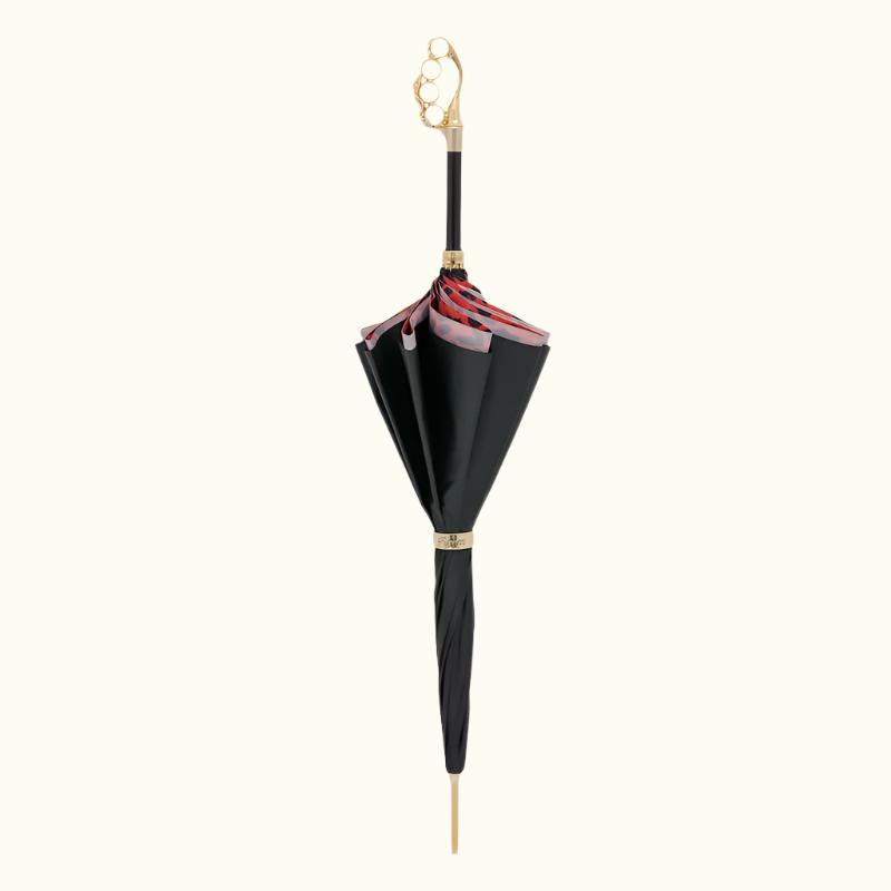 Knuckleduster Paraplu met Rode Dierenprint - Paraplu