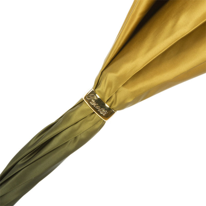 Luxe gouden Dahlia paraplu dubbele doek - Paraplu