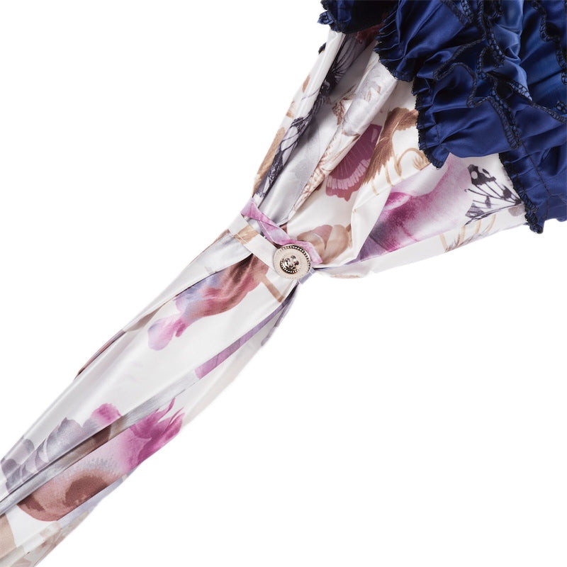 Handmatige opening Retro-stijl vlinderparasol regenbestendig