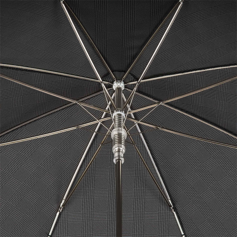 Milford Paraplu met Gevlochten Leren Handvat - Paraplu